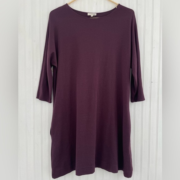 Aritzia Wilfred Free Women's Wine Maroon Burgundy Cober Dress Oversized Size XXS - Picture 1 of 9